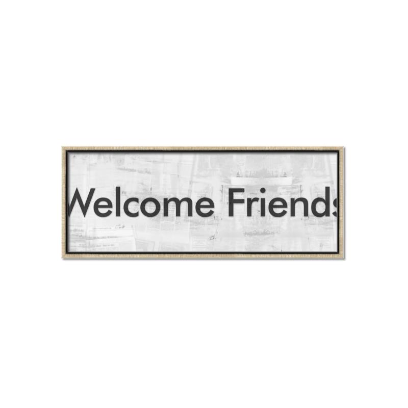 Picture of Welcome Friends II _GroupedProduct_Panel_Landscape_Canvas_Framed_