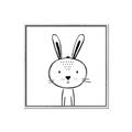 Picture of Sketch Animal  VII _GroupedProduct_Square_Canvas_Framed_