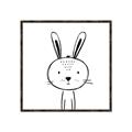 Picture of Sketch Animal  VII _GroupedProduct_Square_Canvas_Framed_