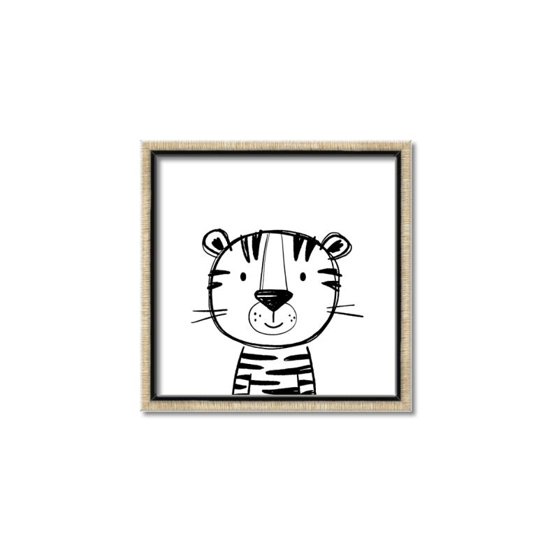 Picture of Sketch Animal  III _GroupedProduct_Square_Canvas_Framed_