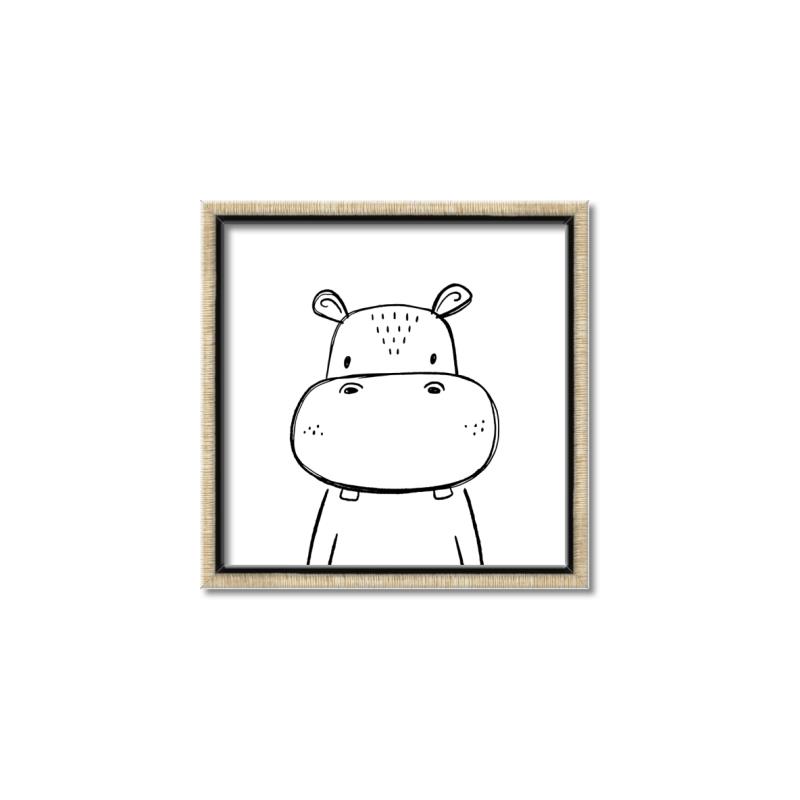 Picture of Sketch Animal  IV _GroupedProduct_Square_Canvas_Framed_