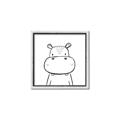 Picture of Sketch Animal  IV _GroupedProduct_Square_Canvas_Framed_