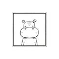 Picture of Sketch Animal  IV _GroupedProduct_Square_Canvas_Framed_
