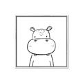 Picture of Sketch Animal  IV _GroupedProduct_Square_Canvas_Framed_