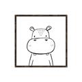 Picture of Sketch Animal  IV _GroupedProduct_Square_Canvas_Framed_
