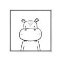 Picture of Sketch Animal  IV _GroupedProduct_Square_Canvas_Framed_