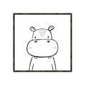 Picture of Sketch Animal  IV _GroupedProduct_Square_Canvas_Framed_