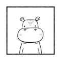 Picture of Sketch Animal  IV _GroupedProduct_Square_Canvas_Framed_