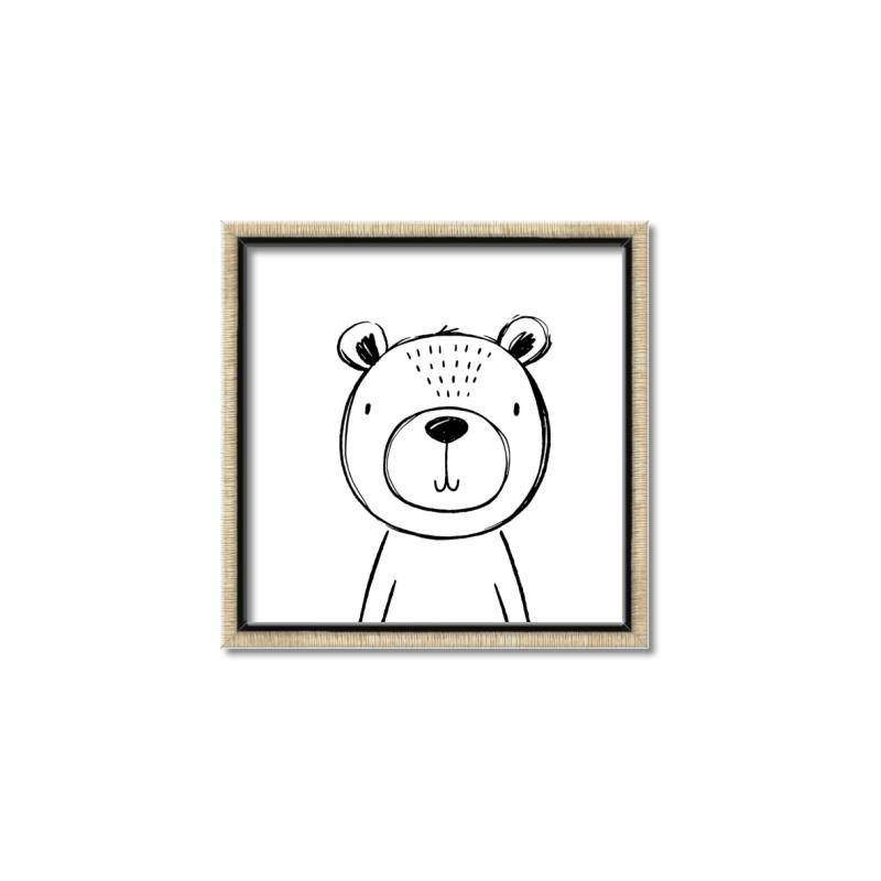 Picture of Sketch Animal V _GroupedProduct_Square_Canvas_Framed_