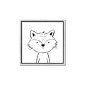 Picture of Sketch Aminal VI _GroupedProduct_Square_Canvas_Framed_
