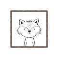 Picture of Sketch Aminal VI _GroupedProduct_Square_Canvas_Framed_