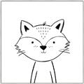 Picture of Sketch Aminal VI _GroupedProduct_Square_Canvas_Framed_