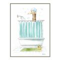 Picture of Shower Time _GroupedProduct_Rectangle_Portrait_Canvas_Framed_
