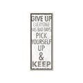Picture of Never Give Up I _GroupedProduct_Panel_Portrait_Canvas_Framed_
