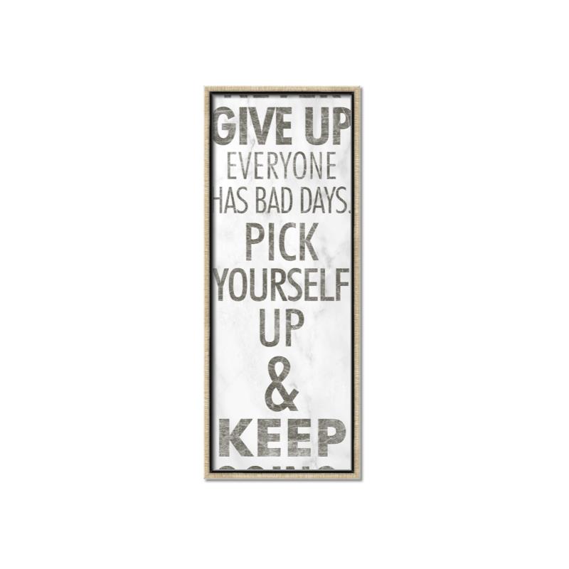 Picture of Never Give Up I _GroupedProduct_Panel_Portrait_Canvas_Framed_