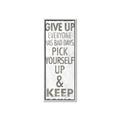 Picture of Never Give Up I _GroupedProduct_Panel_Portrait_Canvas_Framed_