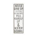 Picture of Never Give Up I _GroupedProduct_Panel_Portrait_Canvas_Framed_