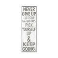 Picture of Never Give Up I _GroupedProduct_Panel_Portrait_Canvas_Framed_