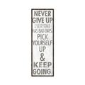 Picture of Never Give Up I _GroupedProduct_Panel_Portrait_Canvas_Framed_