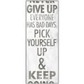 Picture of Never Give Up I _GroupedProduct_Panel_Portrait_Canvas_Framed_