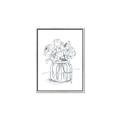 Picture of Drawing Flower V _GroupedProduct_Rectangle_Portrait_Canvas_Framed_