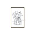 Picture of Drawing Flower V _GroupedProduct_Rectangle_Portrait_Canvas_Framed_
