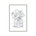 Picture of Drawing Flower V _GroupedProduct_Rectangle_Portrait_Canvas_Framed_
