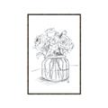 Picture of Drawing Flower V _GroupedProduct_Rectangle_Portrait_Canvas_Framed_