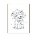 Picture of Drawing Flower V _GroupedProduct_Rectangle_Portrait_Canvas_Framed_