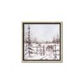 Picture of Animal in winter _GroupedProduct_Square_Canvas_Framed_