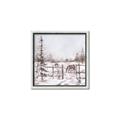 Picture of Animal in winter _GroupedProduct_Square_Canvas_Framed_