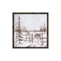 Picture of Animal in winter _GroupedProduct_Square_Canvas_Framed_