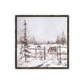 Picture of Animal in winter _GroupedProduct_Square_Canvas_Framed_