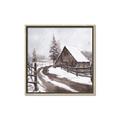 Picture of WInter road _GroupedProduct_Square_Canvas_Framed_