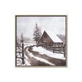 Picture of WInter road _GroupedProduct_Square_Canvas_Framed_