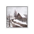Picture of WInter road _GroupedProduct_Square_Canvas_Framed_