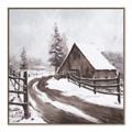 Picture of WInter road _GroupedProduct_Square_Canvas_Framed_