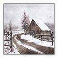 Picture of WInter road _GroupedProduct_Square_Canvas_Framed_