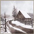 Picture of WInter road _GroupedProduct_Square_Canvas_Framed_