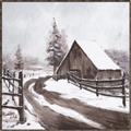 Picture of WInter road _GroupedProduct_Square_Canvas_Framed_