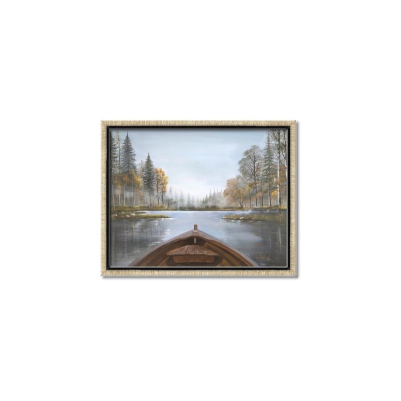 Picture of Lake Boat I  _GroupedProduct_Rectangle_Landscape_Canvas_Framed_
