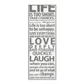 Picture of Life Is Too Short I _GroupedProduct_Panel_Portrait_Canvas_Framed_