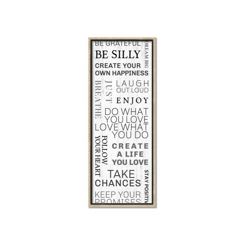 Picture of Be Happy _GroupedProduct_Panel_Portrait_Canvas_Framed_
