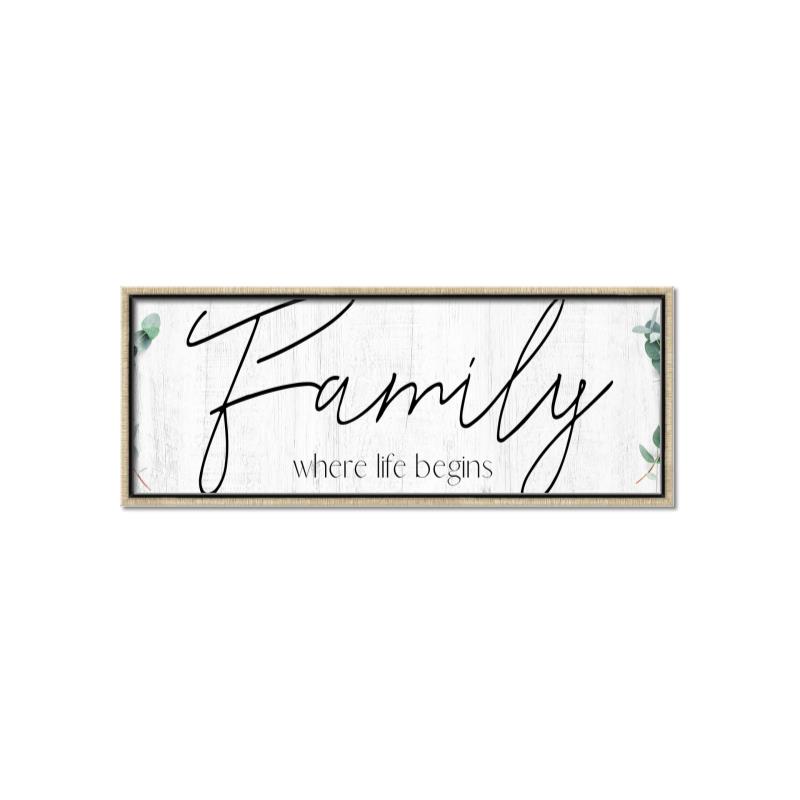 Picture of Family Where Life Begins III _GroupedProduct_Panel_Landscape_Canvas_Framed_
