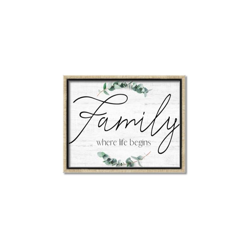 Picture of Family Where Life Begins II  _GroupedProduct_Rectangle_Landscape_Canvas_Framed_