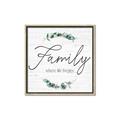Picture of Family Where Life Begins I _GroupedProduct_Square_Canvas_Framed_