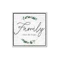 Picture of Family Where Life Begins I _GroupedProduct_Square_Canvas_Framed_