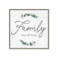Picture of Family Where Life Begins I _GroupedProduct_Square_Canvas_Framed_