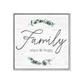 Picture of Family Where Life Begins I _GroupedProduct_Square_Canvas_Framed_