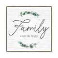 Picture of Family Where Life Begins I _GroupedProduct_Square_Canvas_Framed_